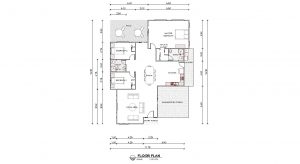 3 bedroom bungalow plan southwestern
