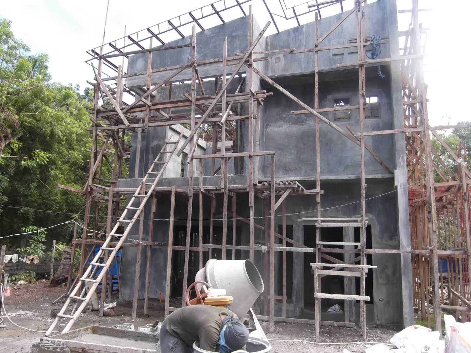 WALL FINISHING, SEPTIC TANK, ROOF FRAMING