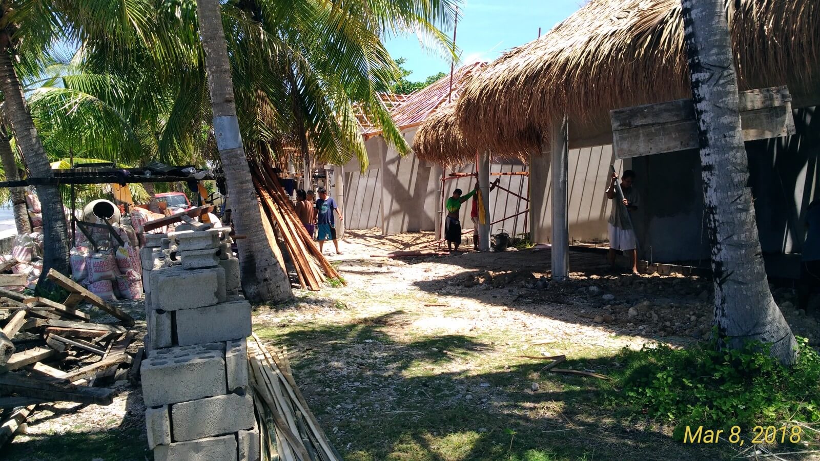 CONSTRUCTION ONGOING FEBRUARY 2018 SIQUIJOR RESORT