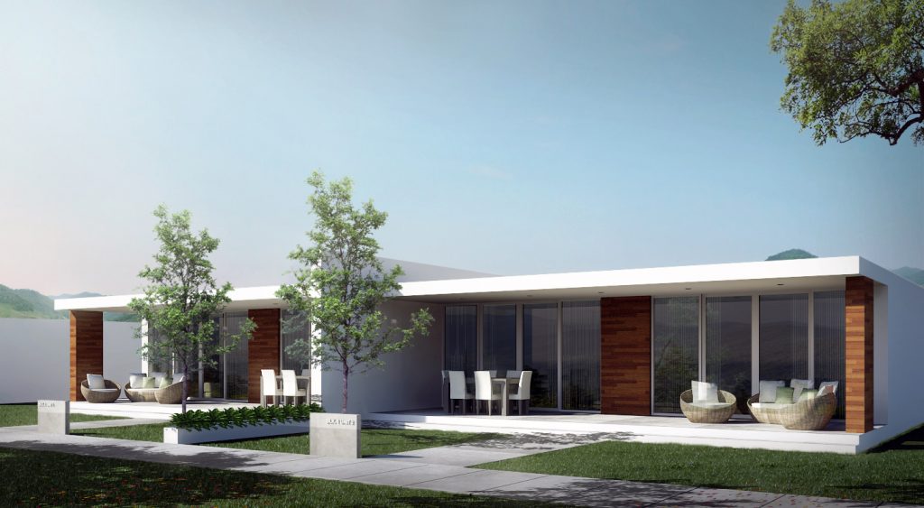 MODEL 5 - One Story, Two Bedroom Modern Home