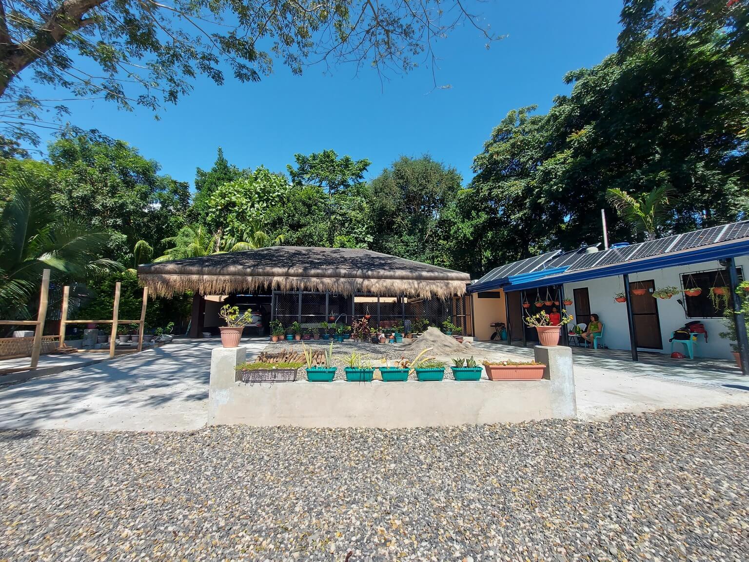 beach side home pool and lounge building